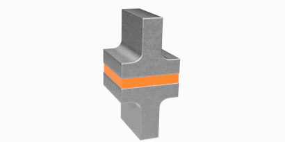 Tjoint tensile stress in adhesive joint
