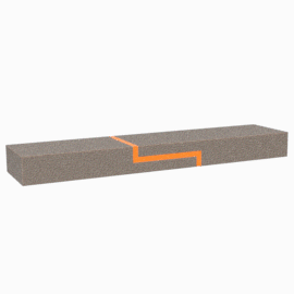 Animation of double butt lap shear
