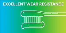 Icon for excellent wear resistance
