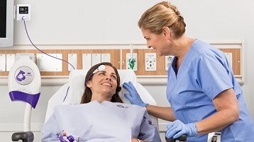 Nurse attends patient wearing bairhugger