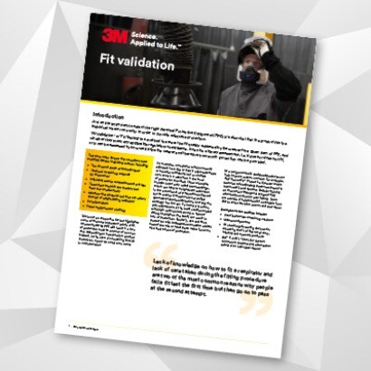 First page of whitepaper PPE fit testing and fit validation