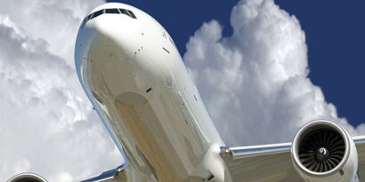 Image of plane in-flight

