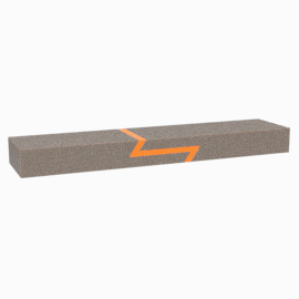 Animation of a double scarf lap shear