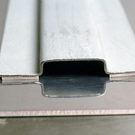 Stiffener applied to panel
